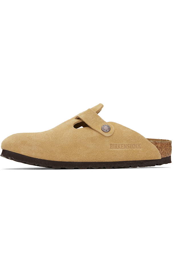 Узкие бостонские лоферы-слипоны Birkenstock, цвет latte cream — фото 3