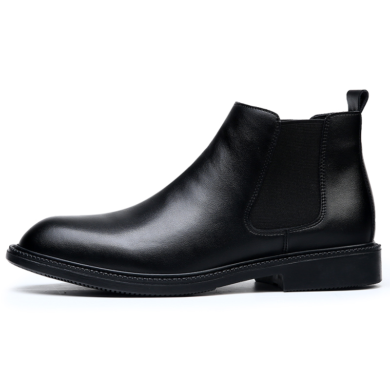 

Короткие мужские ботинки челси KACHILANG, Black Unlined