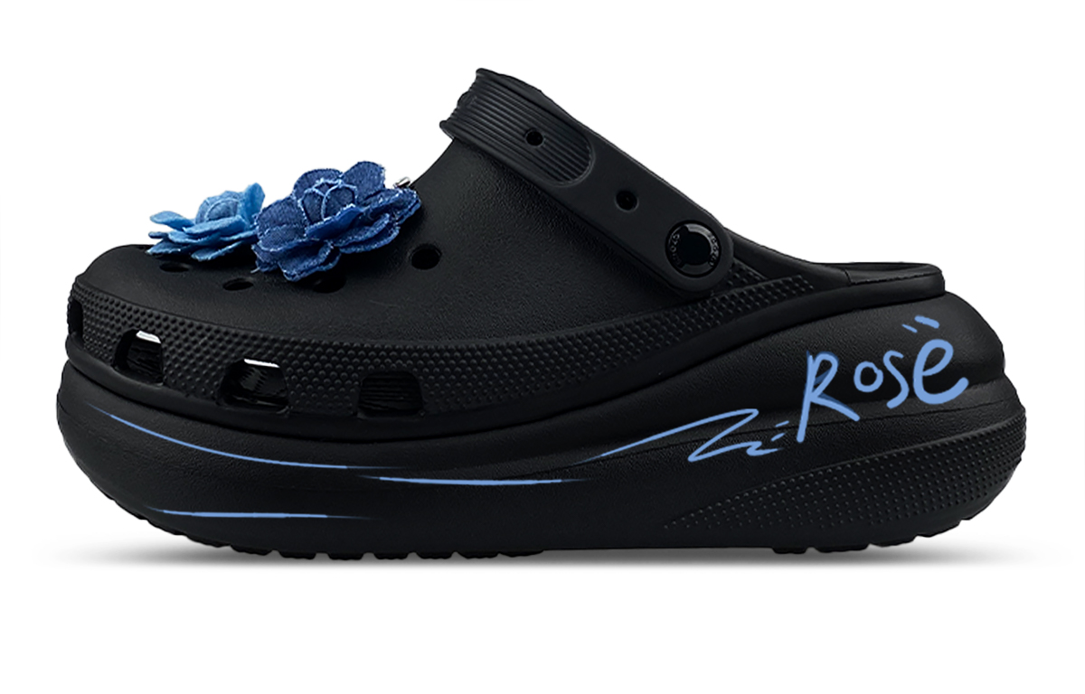 Crocs Классические сабо Crush Clog унисекс, черные, синие