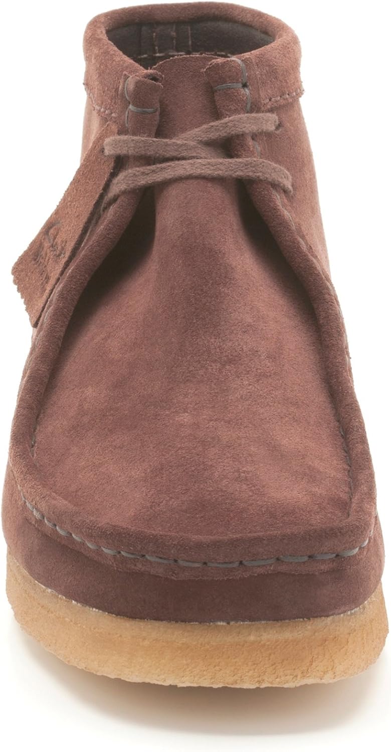 Мужские кожаные мокасины на шнуровке, разные Clarks, Chestnut Suede — фото 3