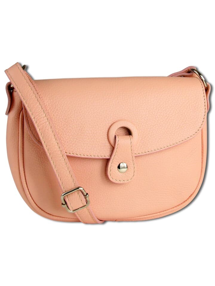 

Наплечная сумка Toscanto Schultertasche, Umhängetasche Leder rosa ca. 21cm