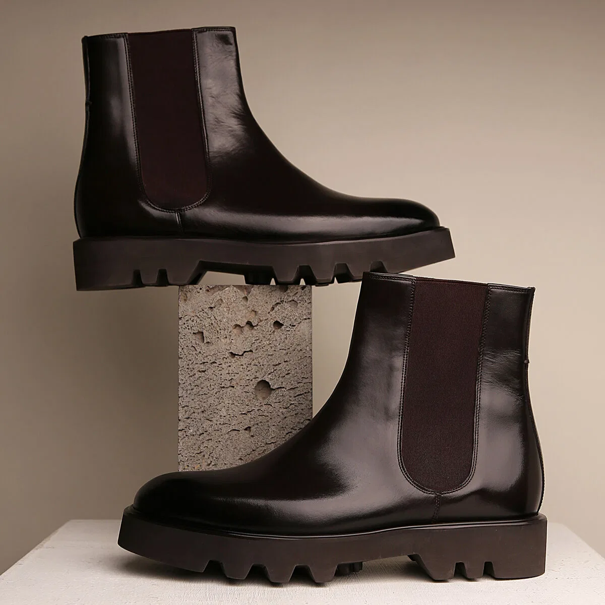 Мужские челси Jericho тёмно-коричневые от Flap'F — фото 4