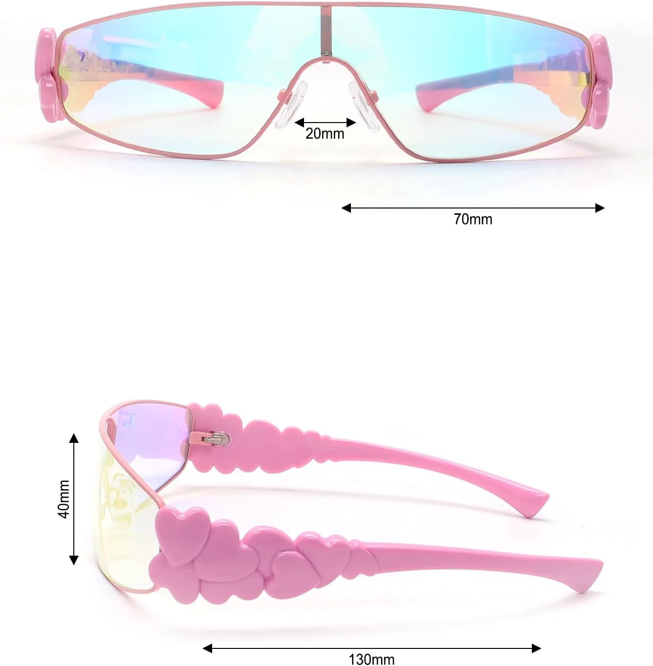 

bullabulling Большие солнцезащитные очки Y2K для женщин, модная оправа, цельные солнцезащитные очки, стильная металлическая оправа, квадратные очки, Rice Tea