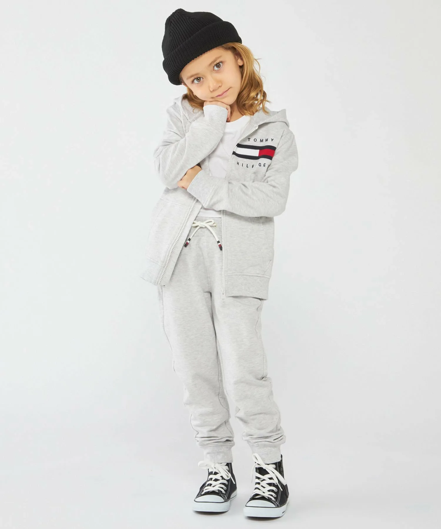 (K) Спортивные штаны TOMMY HILFIGER BOYS с ребристой вставкой, Gray