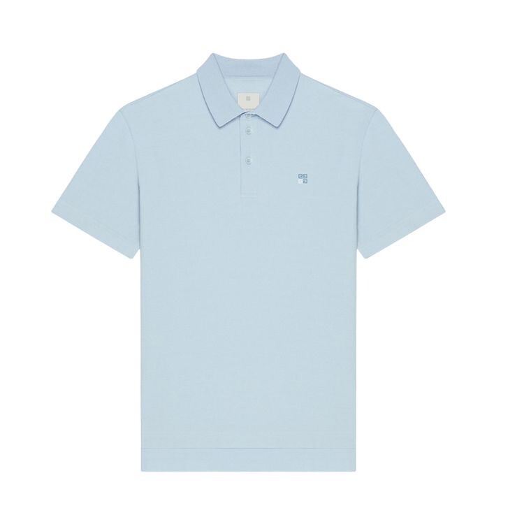 

Поло Givenchy 4G Embroidered Polo Shirt Sky Blue, синий