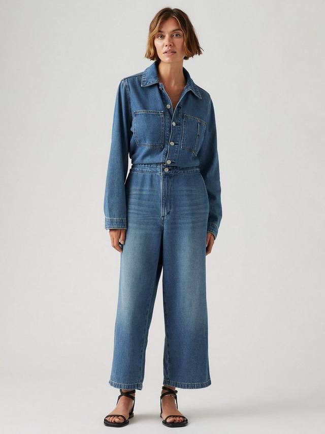 

Культовый джинсовый комбинезон Levi's, светло-синий