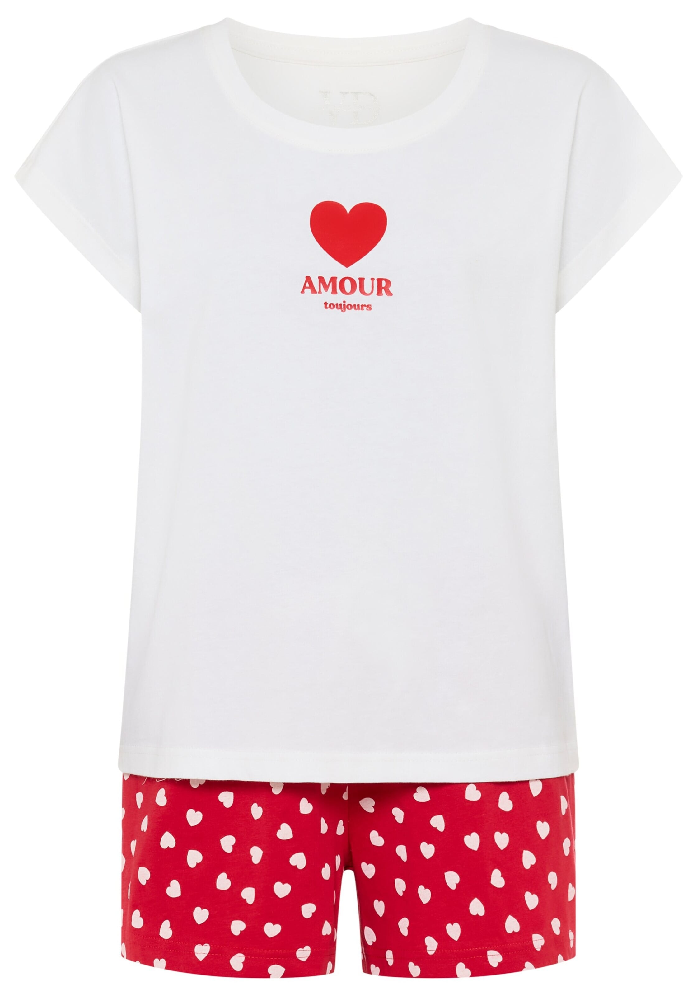 

VIVANCE Короткий пижамный комплект в белом цвете