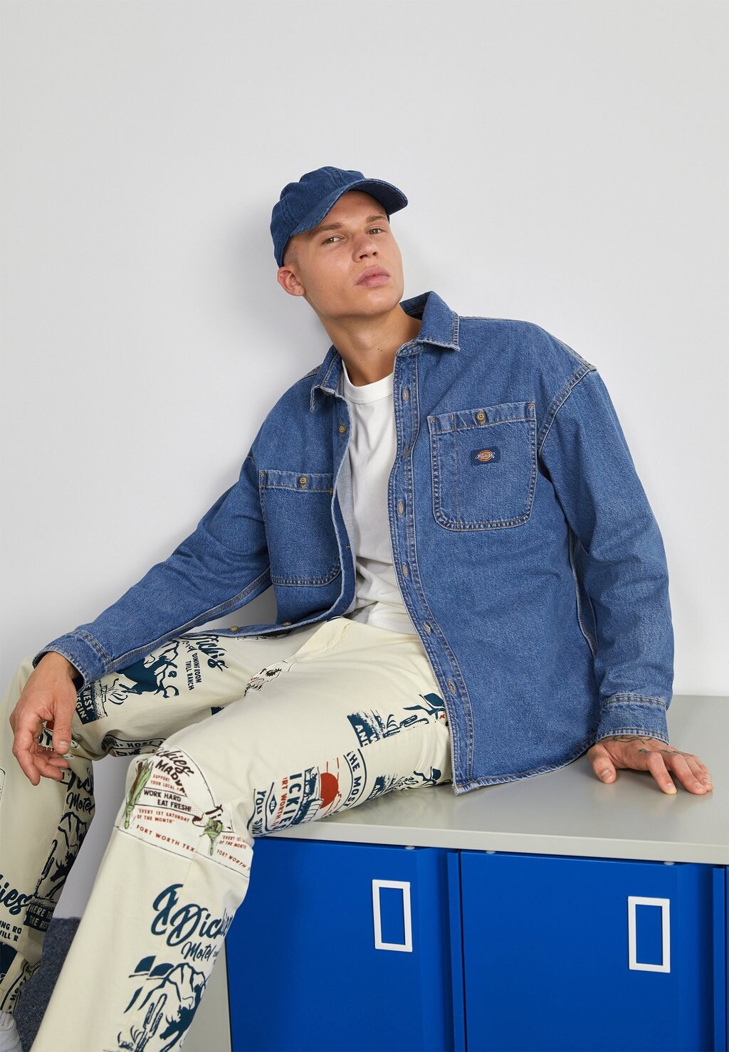 

Рубашка Houston Ls Dickies, цвет classic blue