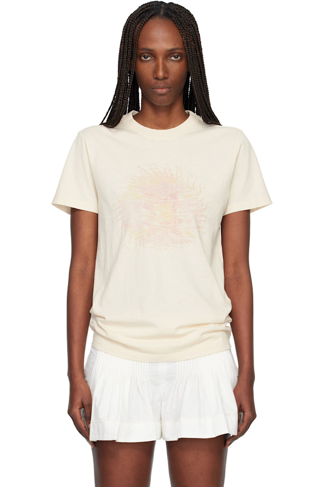 

Isabel Marant Etoile Бежевая футболка Zoeline