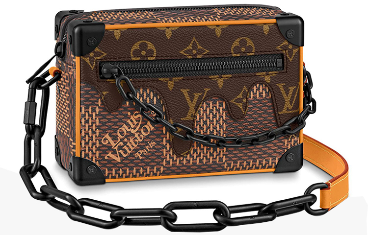 

LOUIS VUITTON Мягкий чемоданчик Damier Ebene Giant Mini коричневый