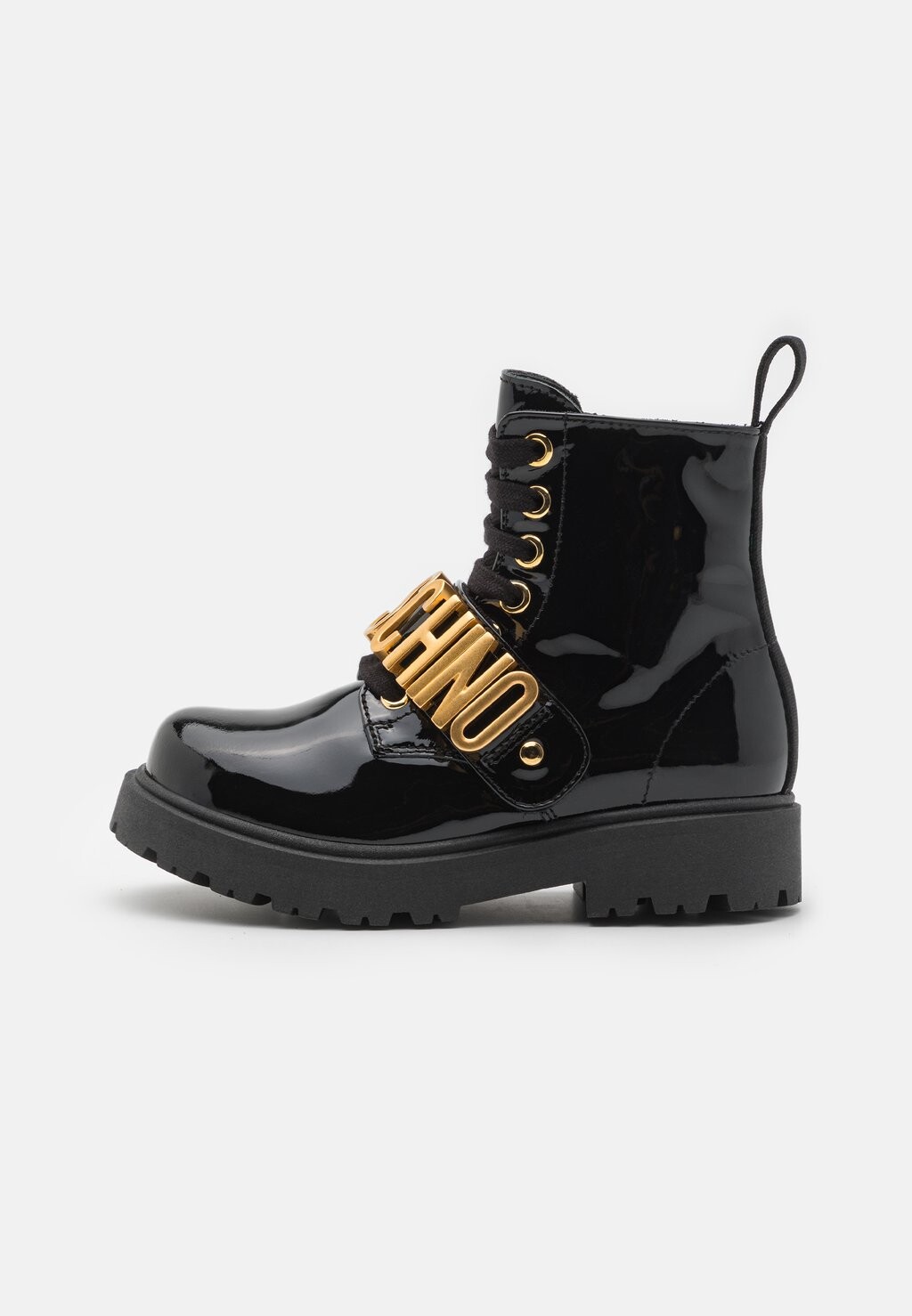

Ботильоны на шнуровке UNISEX MOSCHINO, черный