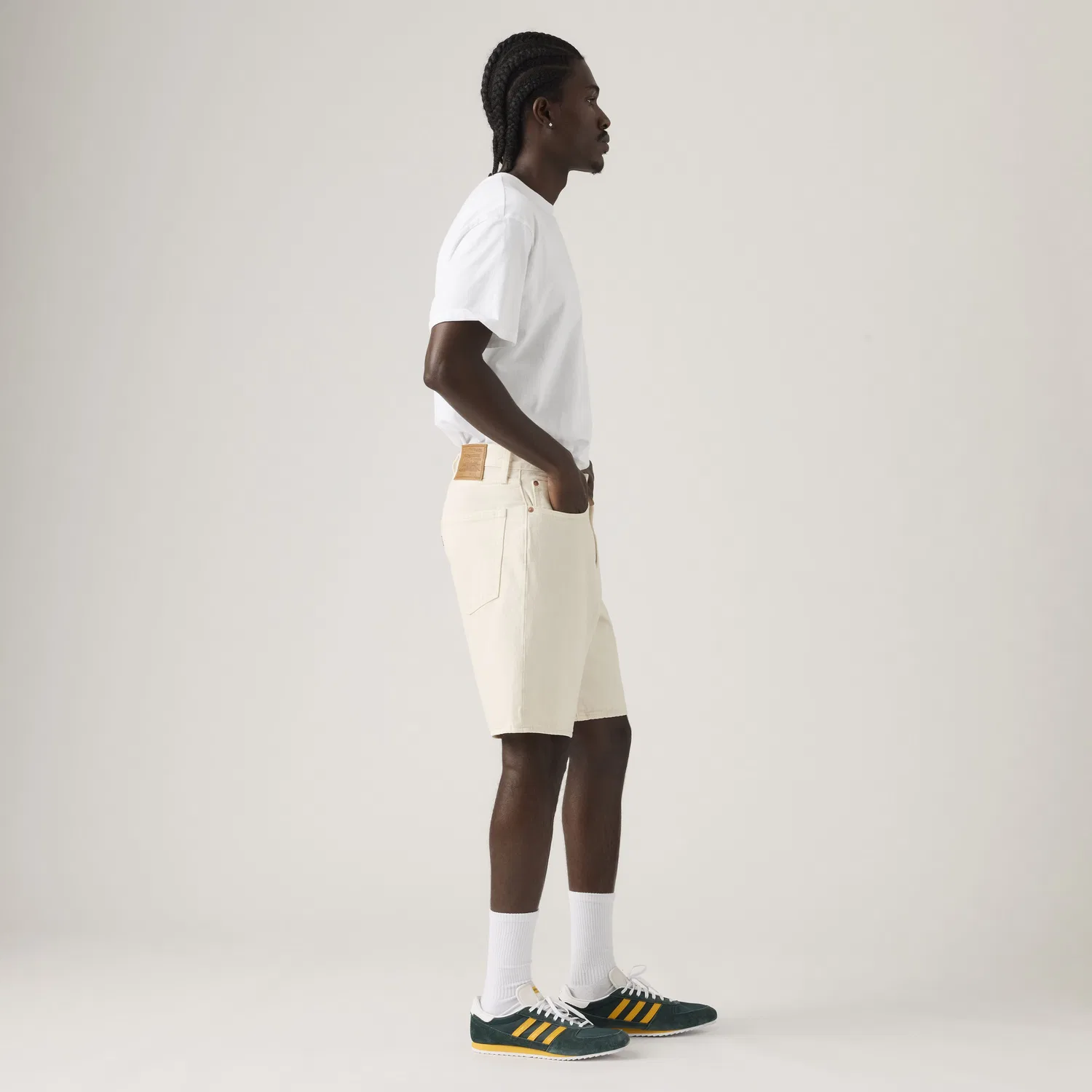 468 Свободные мужские шорты 9 дюймов Levi's, White — фото 4