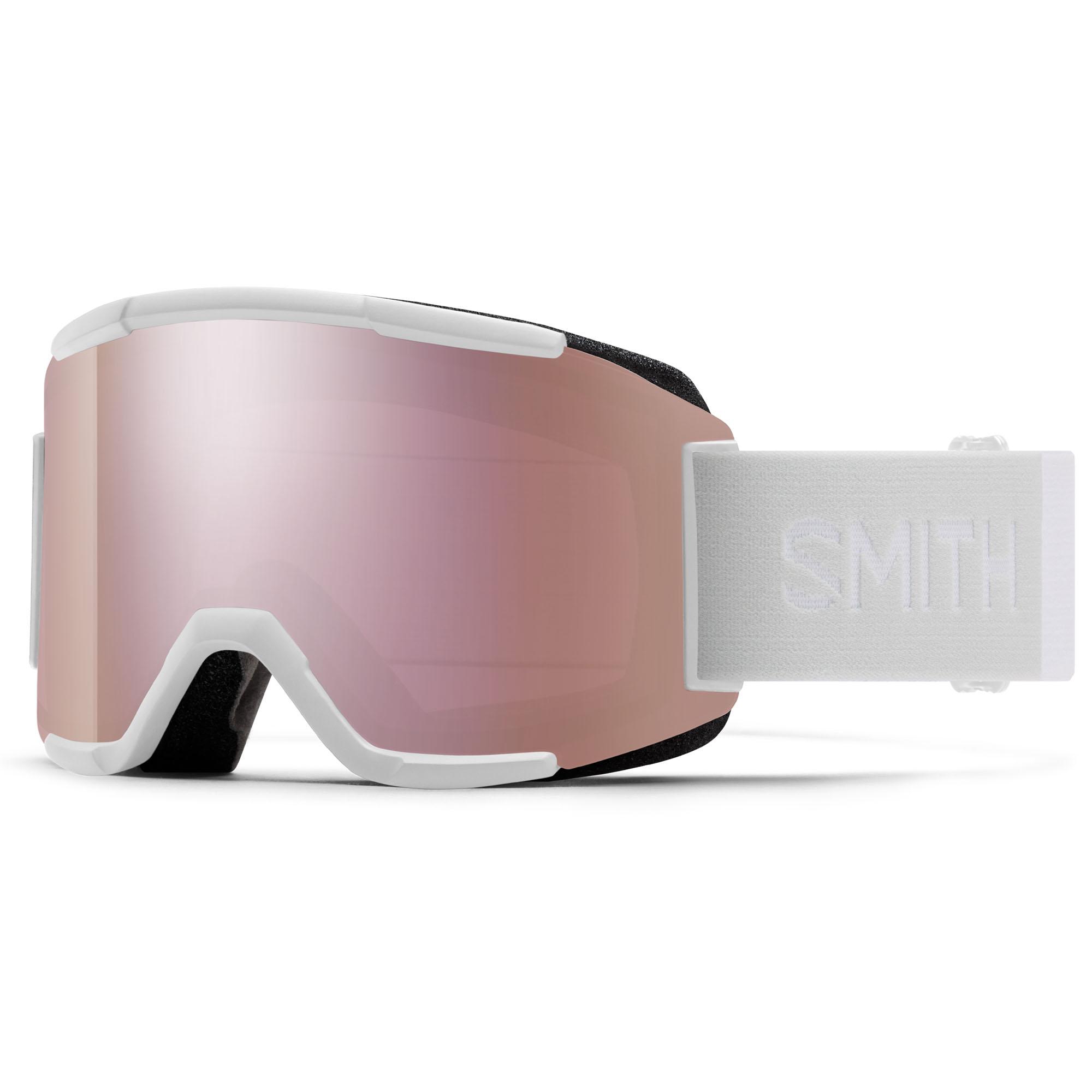 

Снежные очки команды Smith, White Vapor/ChromaPop Everyday Rose Gold Mirror