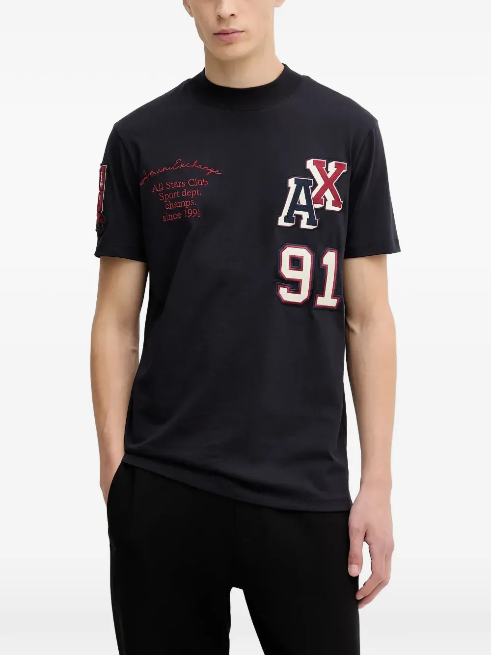 

Футболка с короткими рукавами Armani Exchange, синий