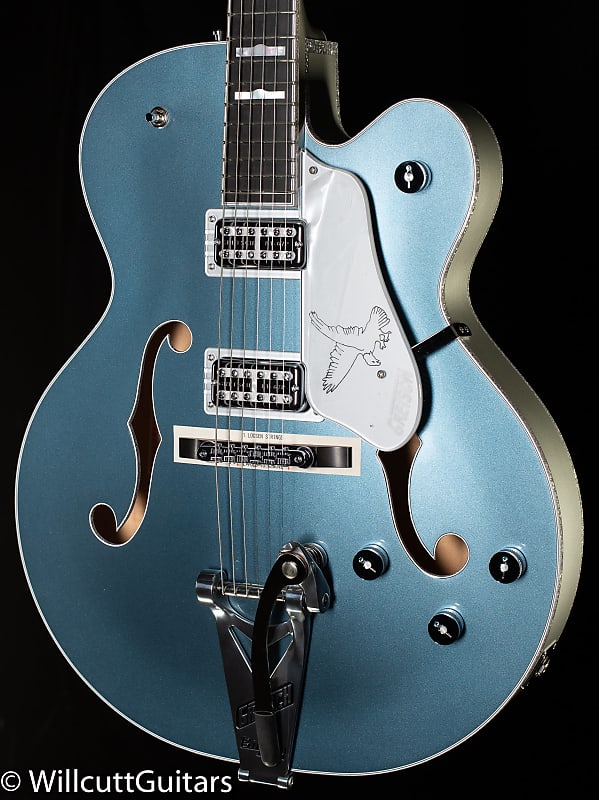 

Электрогитара Gretsch G6136T-140 LTD 140th Double Platinum Falcon Bigsby Two-Tone Stone Platinum/Pure Platinum