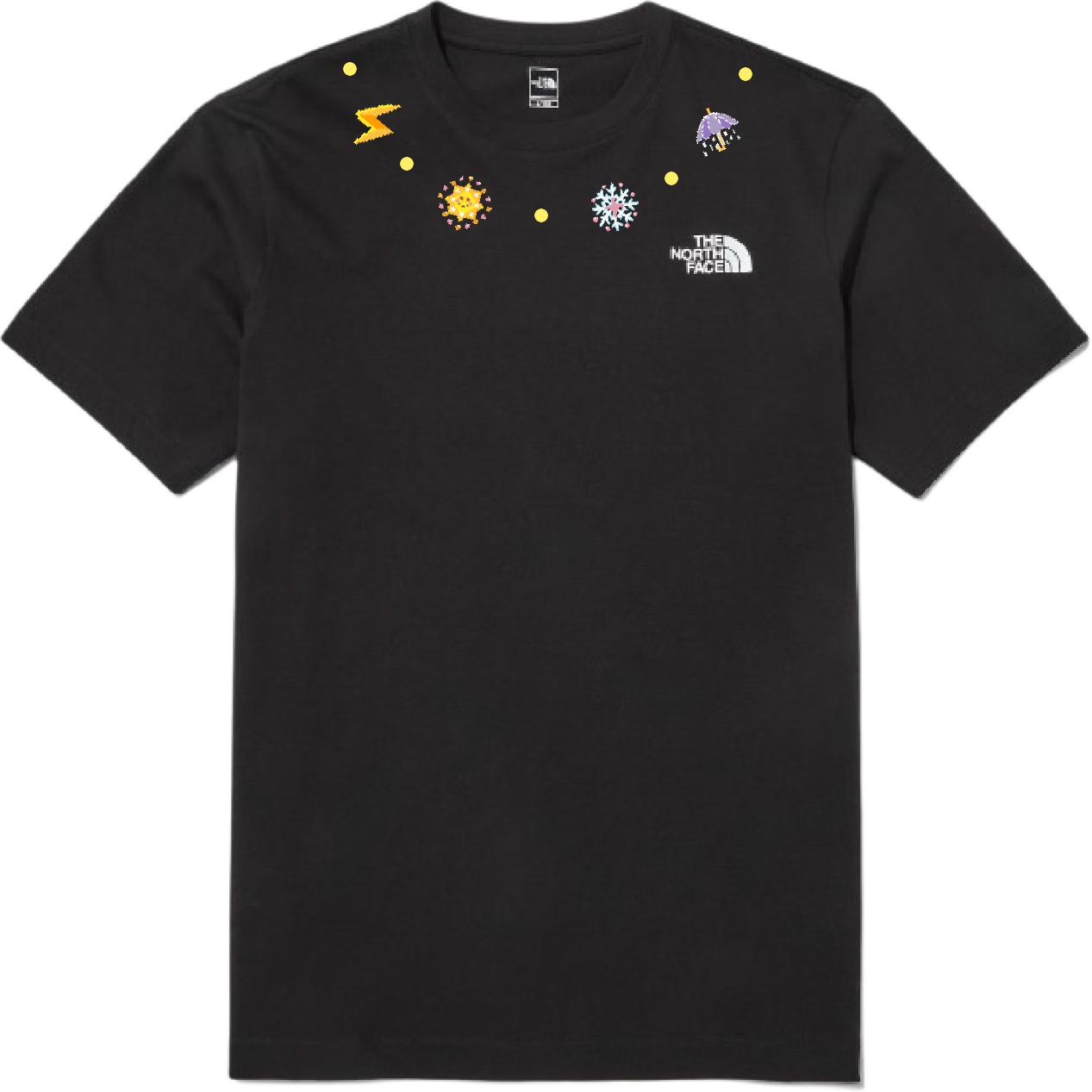 

THE NORTH FACE Футболка унисекс черная, Черный, THE NORTH FACE Футболка унисекс черная