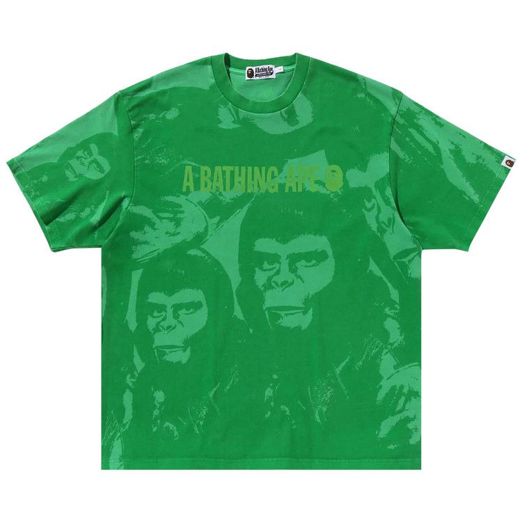 

Футболка BAPE Overall Garment Dyed Relaxed Fit Tee, Green