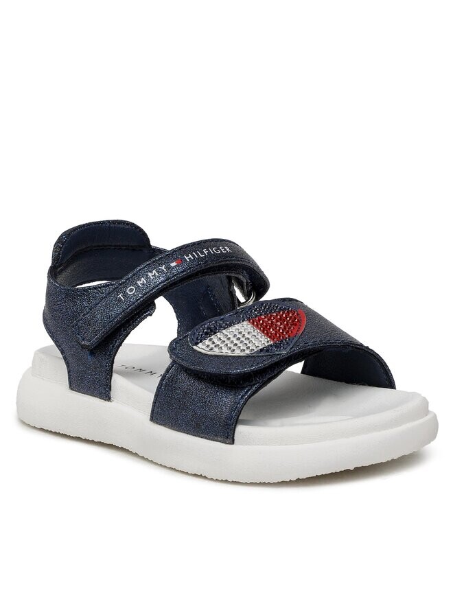 Сандалии Strass Heart Velcro Sandal T1A2-32752-1367 Tommy Hilfiger, темно-синий — фото 2