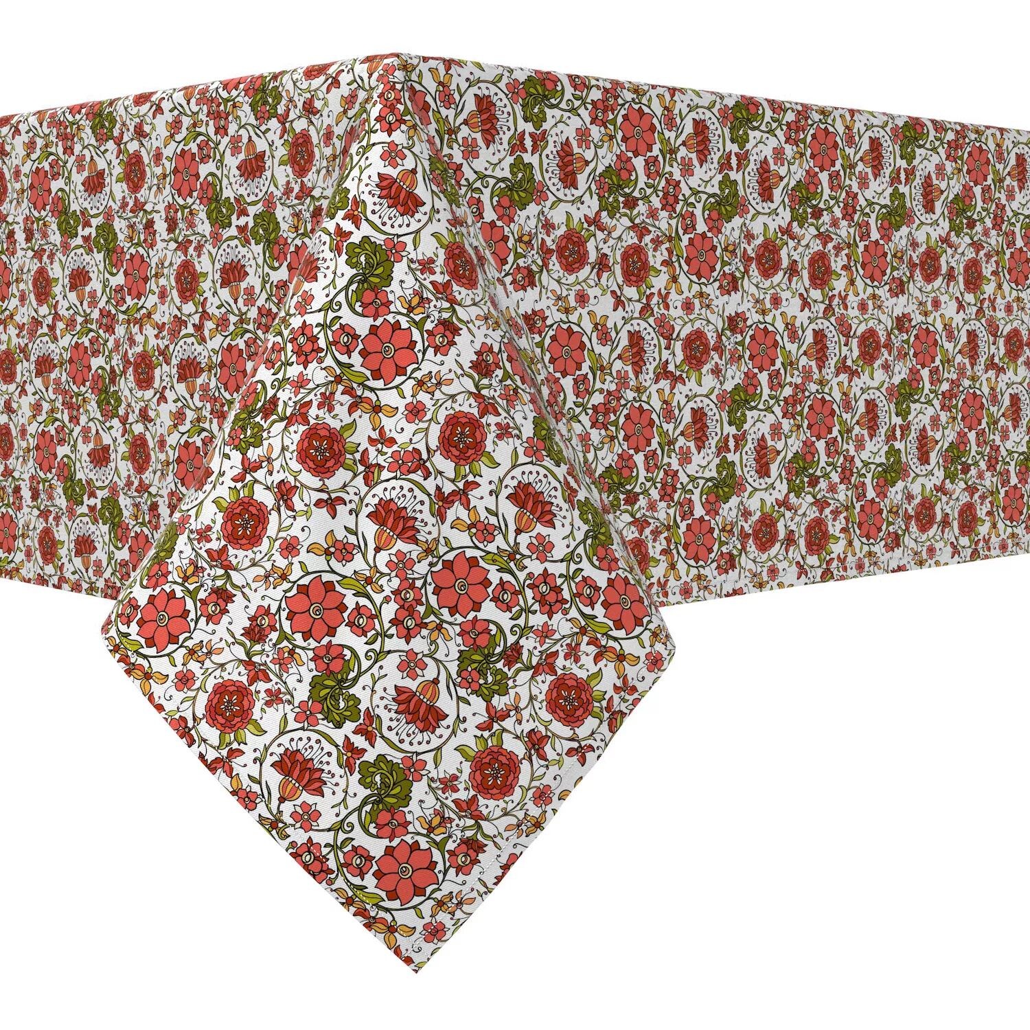 

Прямоугольная скатерть, 100 % хлопок, 52x120 дюймов, цветочный 28