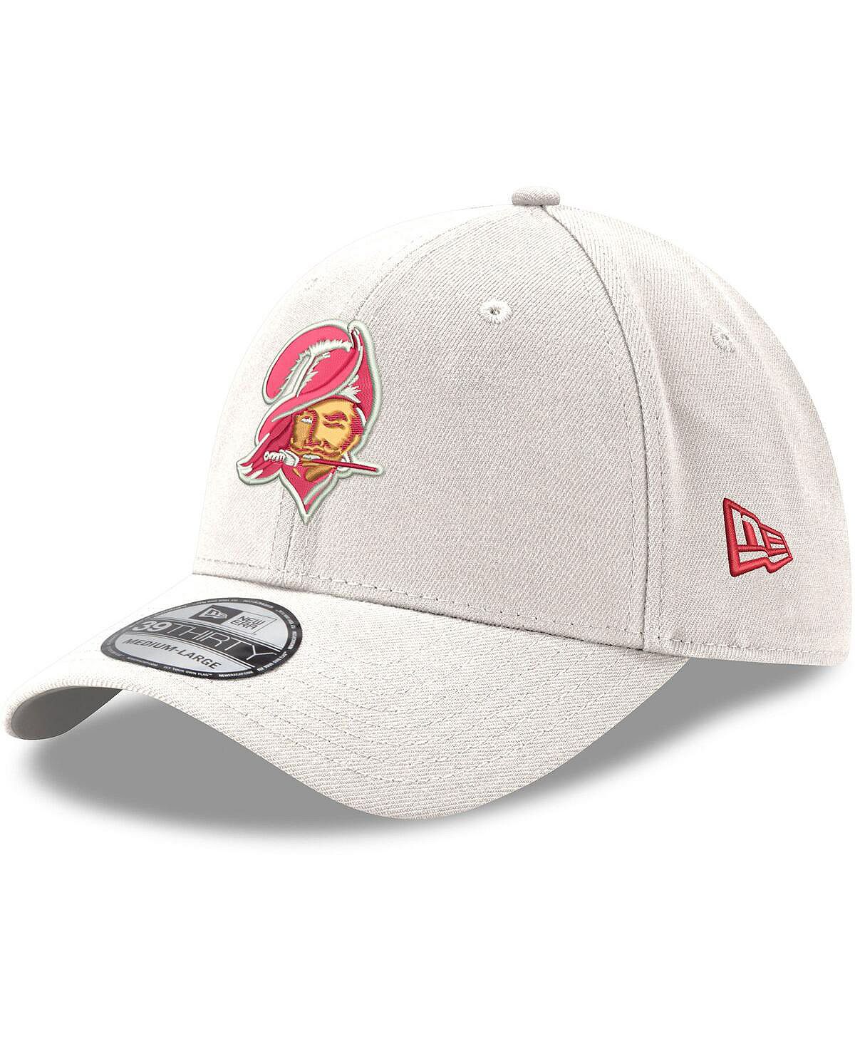 

Мужская белая кепка с логотипом Tampa Bay Buccaneers Throwback Iced II 39THIRTY New Era