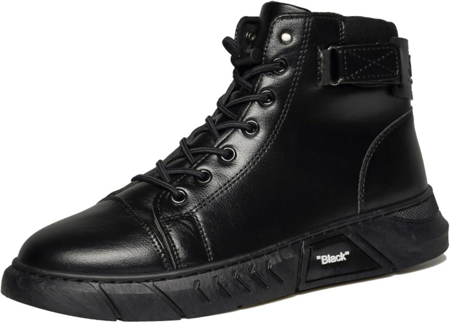 

Классические кожаные массивные ботинки для мужчин и женщин, британский стиль, полусникерсы Челси средней высоты, деловые повседневные ботильоны Macefil, черный