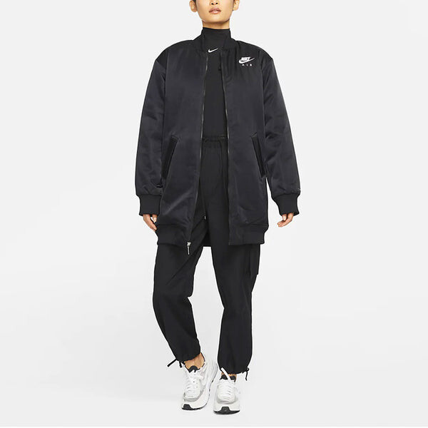 Куртка (WMNS) Nike Air Therma-FIT Synthetic-Fill Loose Mid-Length Stay Warm Jacket Black, черный — фото 3