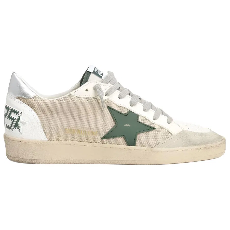 Кроссовки кожаные Golden Goose Beige — фото 3