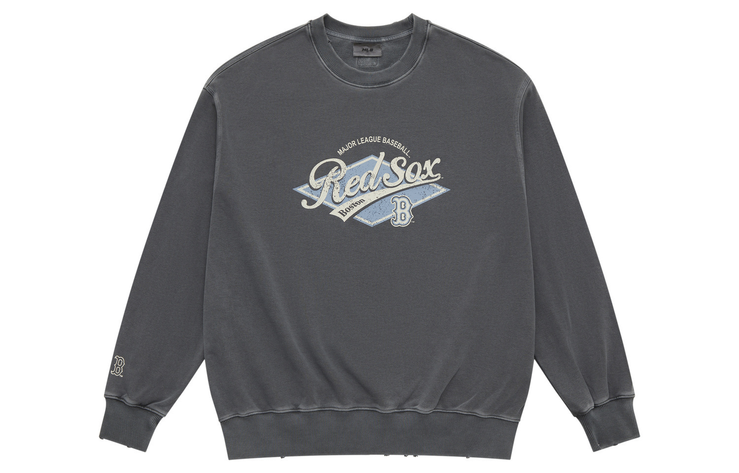

MLB Преппи коллекция Boston Red Sox SS25 толстовка унисекс темный древесно-угольный серый