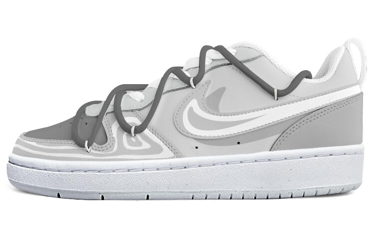 

Кроссовки Nike Court Borough Skateboarding Shoes Women's Low-top White, светло-серый