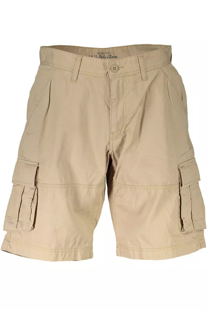 

Бежевые хлопковые мужские брюки U.S. Polo Assn.