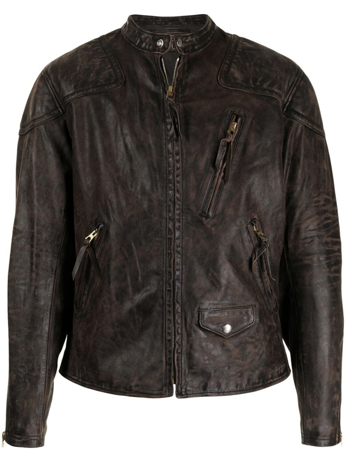 

Ralph Lauren RRL байкерская куртка Watts, коричневый