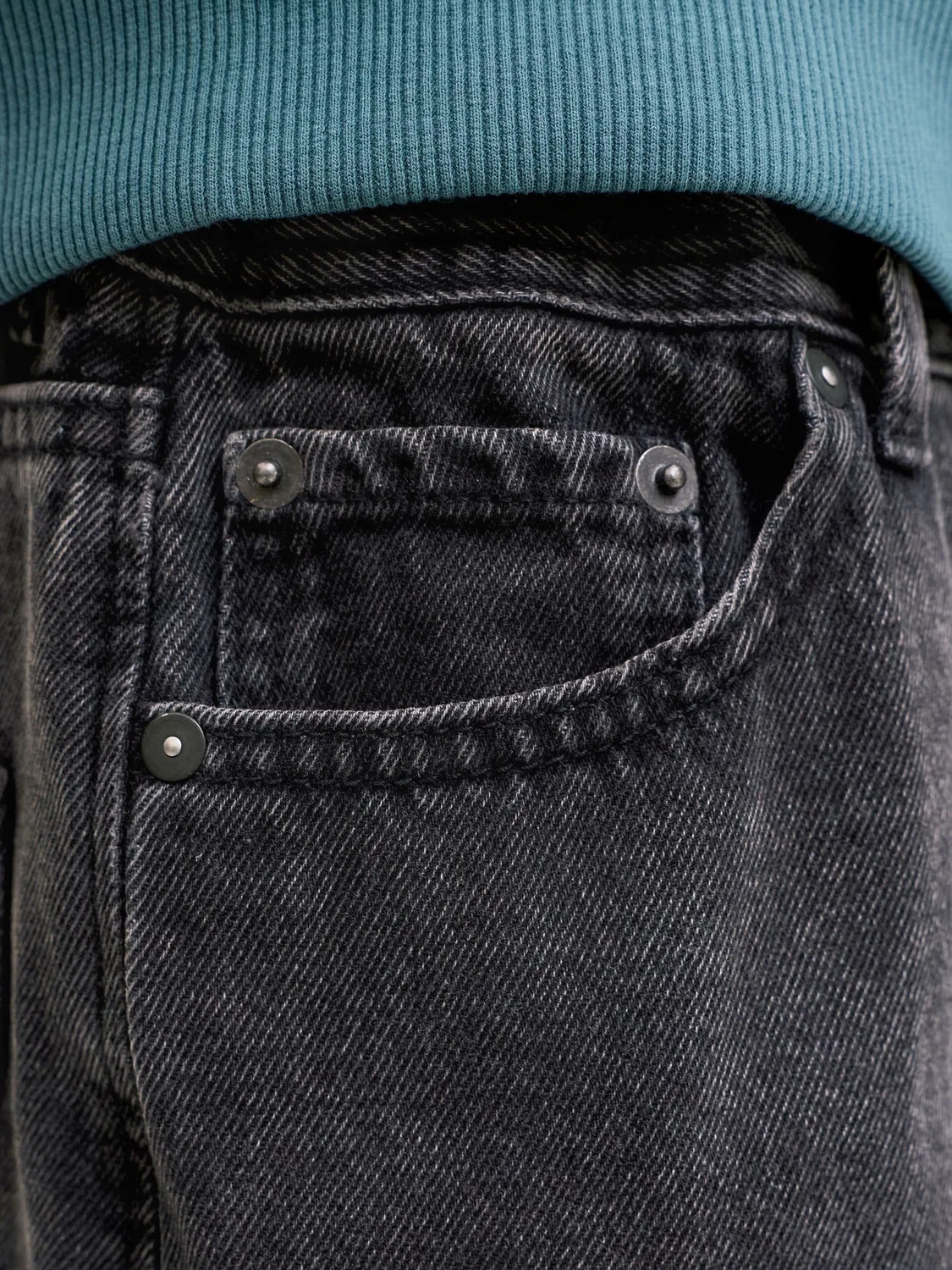 Джинсы extra baggy fit, черный деним, JACK & JONES Junior, черный деним — фото 4