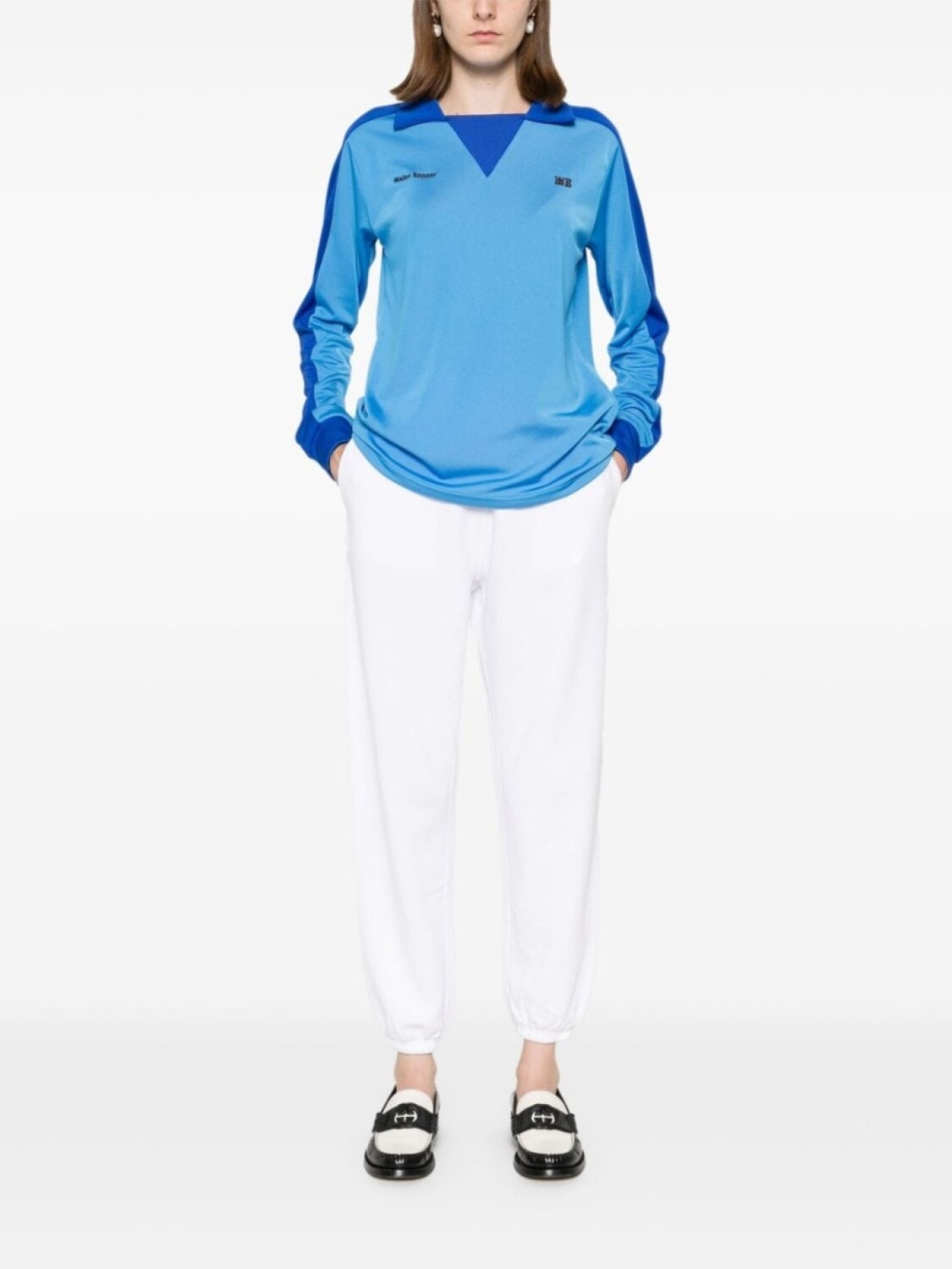 Polo Ralph Lauren спортивные штаны с вышивкой Polo Pony, белый — фото 2