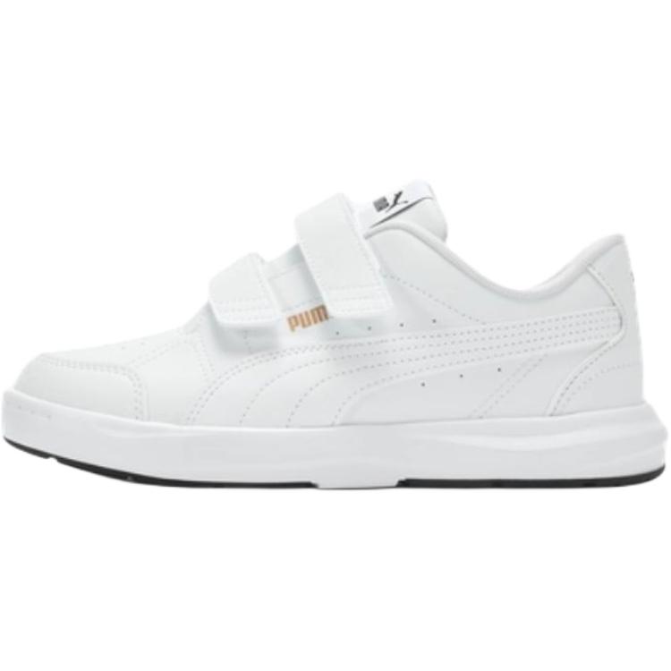 

Evolve Court V нескользящие устойчивые к истиранию низкие детские скейтбординг кроссовки white gold для подростков PUMA, белый золотой