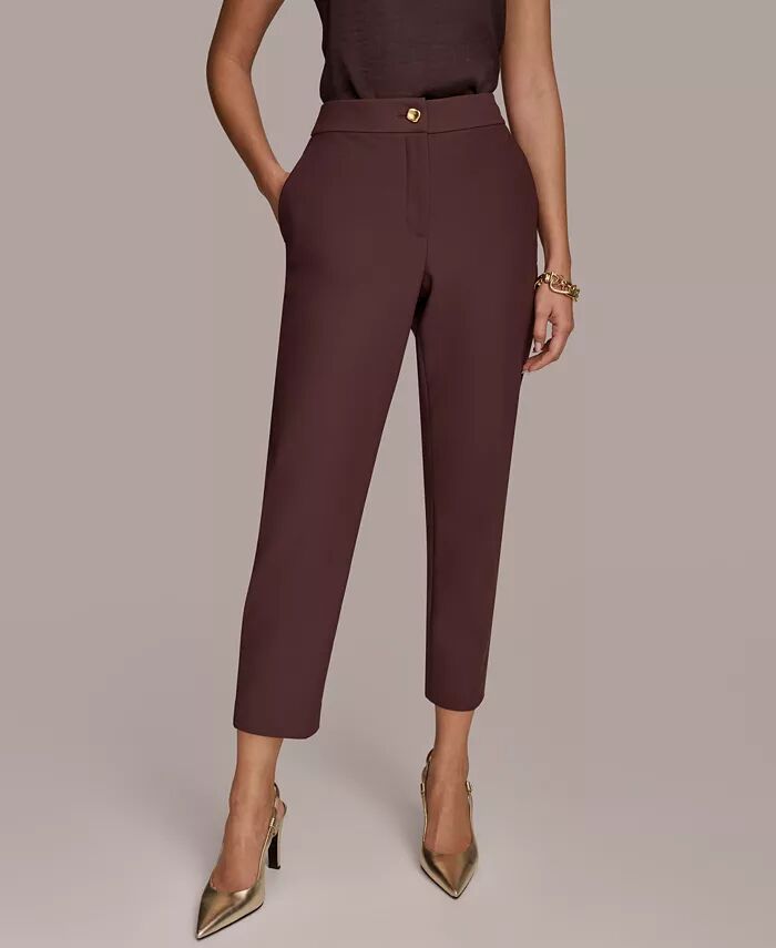 

Женские облегающие брюки длиной до щиколотки Donna Karan New York, фиолетовый