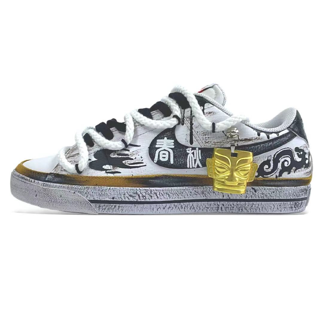 

Nike Кроссовки Court Legacy Spring Fall, износостойкие, низкие, для скейтбординга, мужские, черные, белые