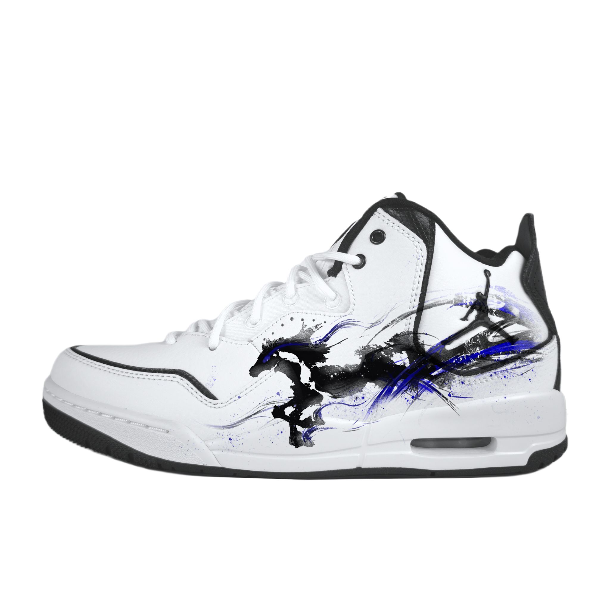 

Courtside 23 Lead The Charge устойчивые к истиранию кроссовки Mid top в винтажном стиле унисекс Jordan, белый