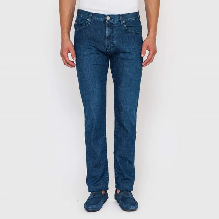 Джинсы мужские navy blue moderate slim fit EMPORIO ARMANI — фото 3
