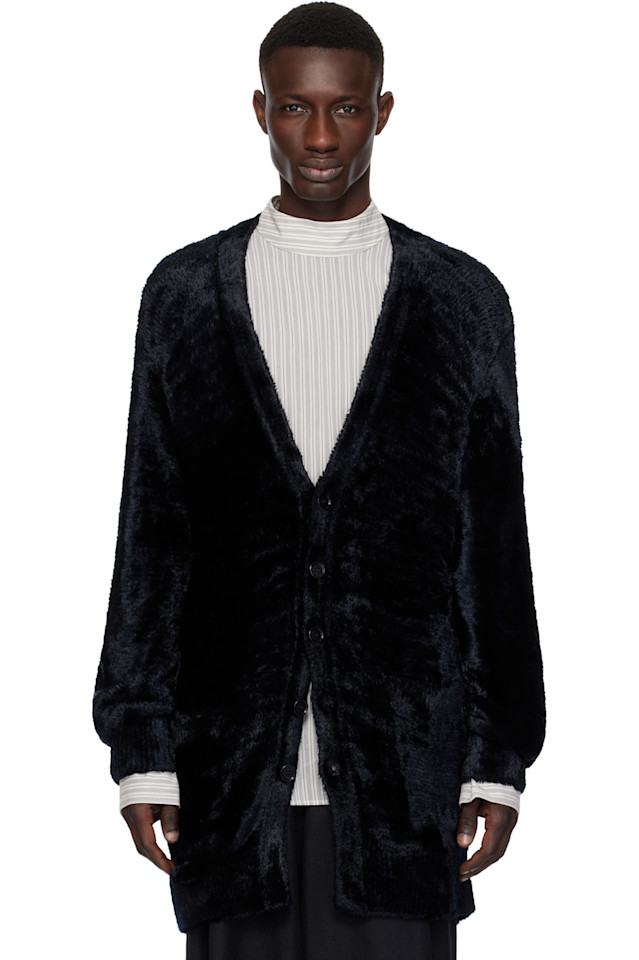 

Вискозный кардиган Dries Van Noten, синий