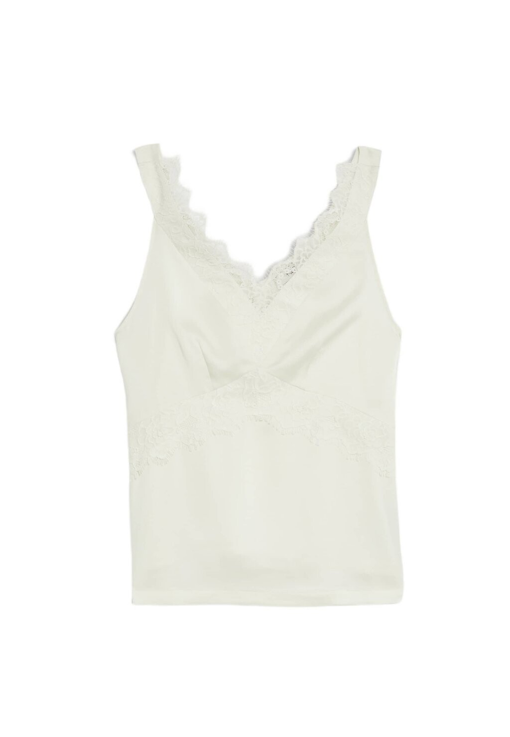 

Топ Lace Detail Cami Marks & Spencer, цвет Ivory