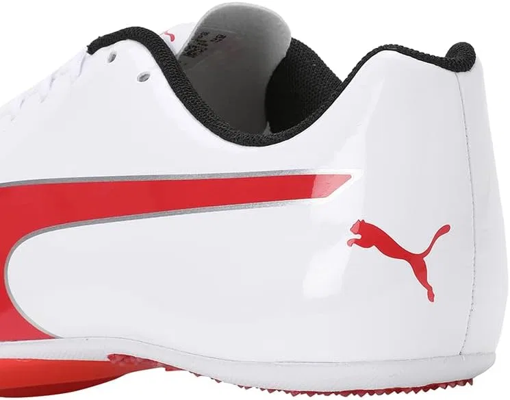 Детские беговые кроссовки Puma Evospeed Sprint 14.5 унисекс, Puma White Puma Red Puma Silver — фото 4
