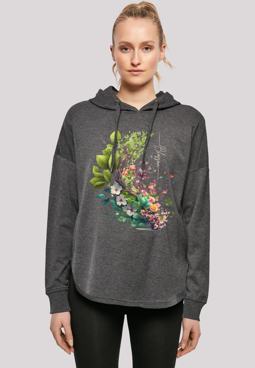 

F4NT4STIC худи "Дерево с цветами oversize", принт, цвет Charcoal