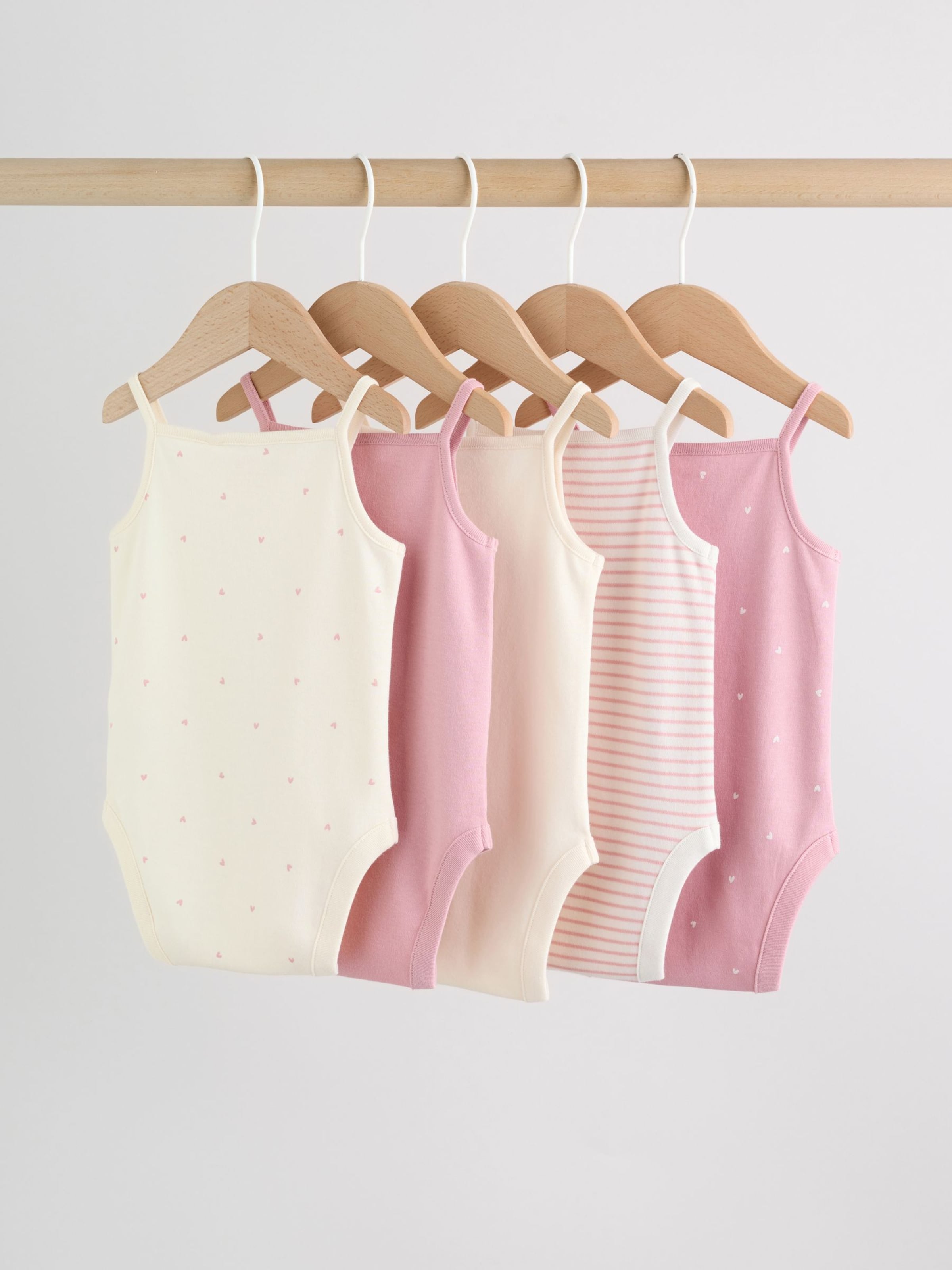 Next Комбинезон/боди в цветах Cream, Pink, Rose, Light Pink — фото 2