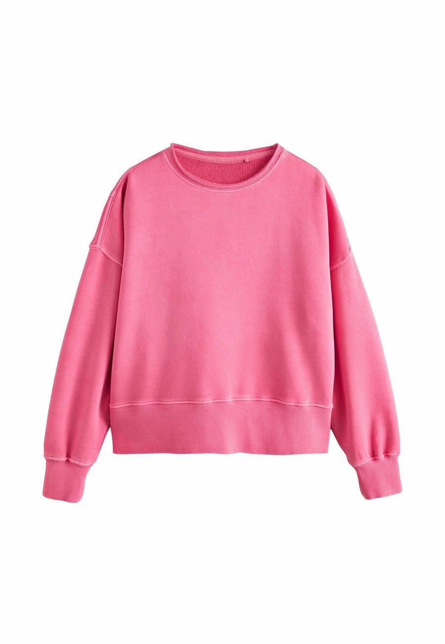 

Толстовка Next RAW HEM DETAIL WASHED CREW NECK , Magenta Pink/Pink