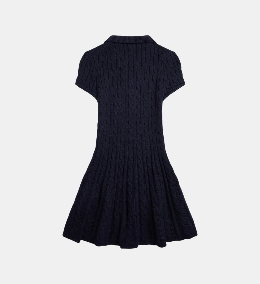 Фирменное платье-поло из рубчатого трикотажа POLO RALPH LAUREN, синий — фото 2