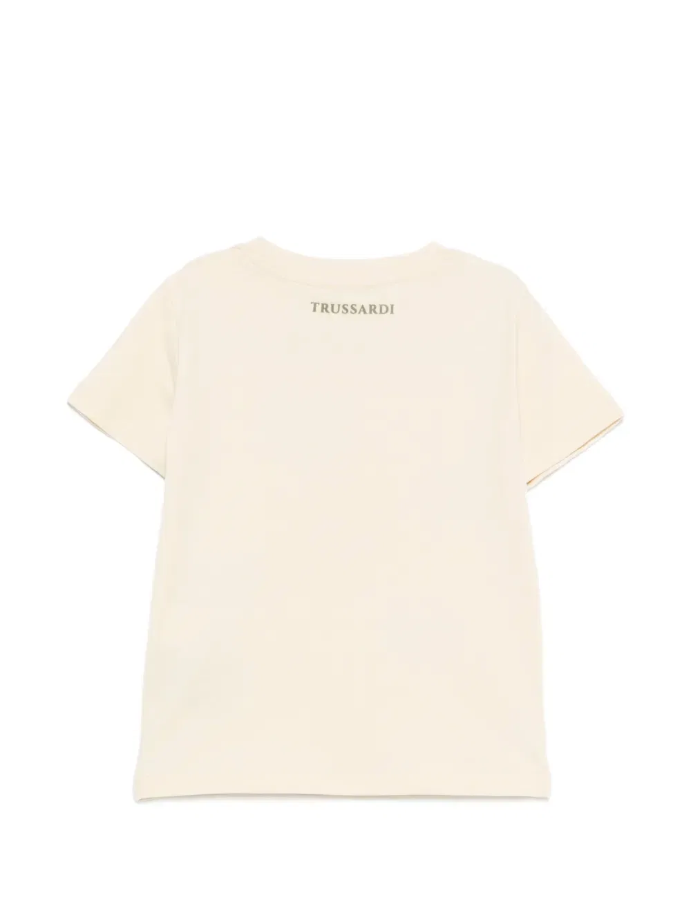 Футболка с графическим принтом Trussardi Junior, нейтральный — фото 2
