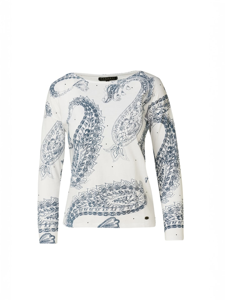 

Женская футболка с длинными рукавами и принтом белого цвета KOROSHI, Белый, Женская футболка с длинными рукавами и принтом белого цвета KOROSHI