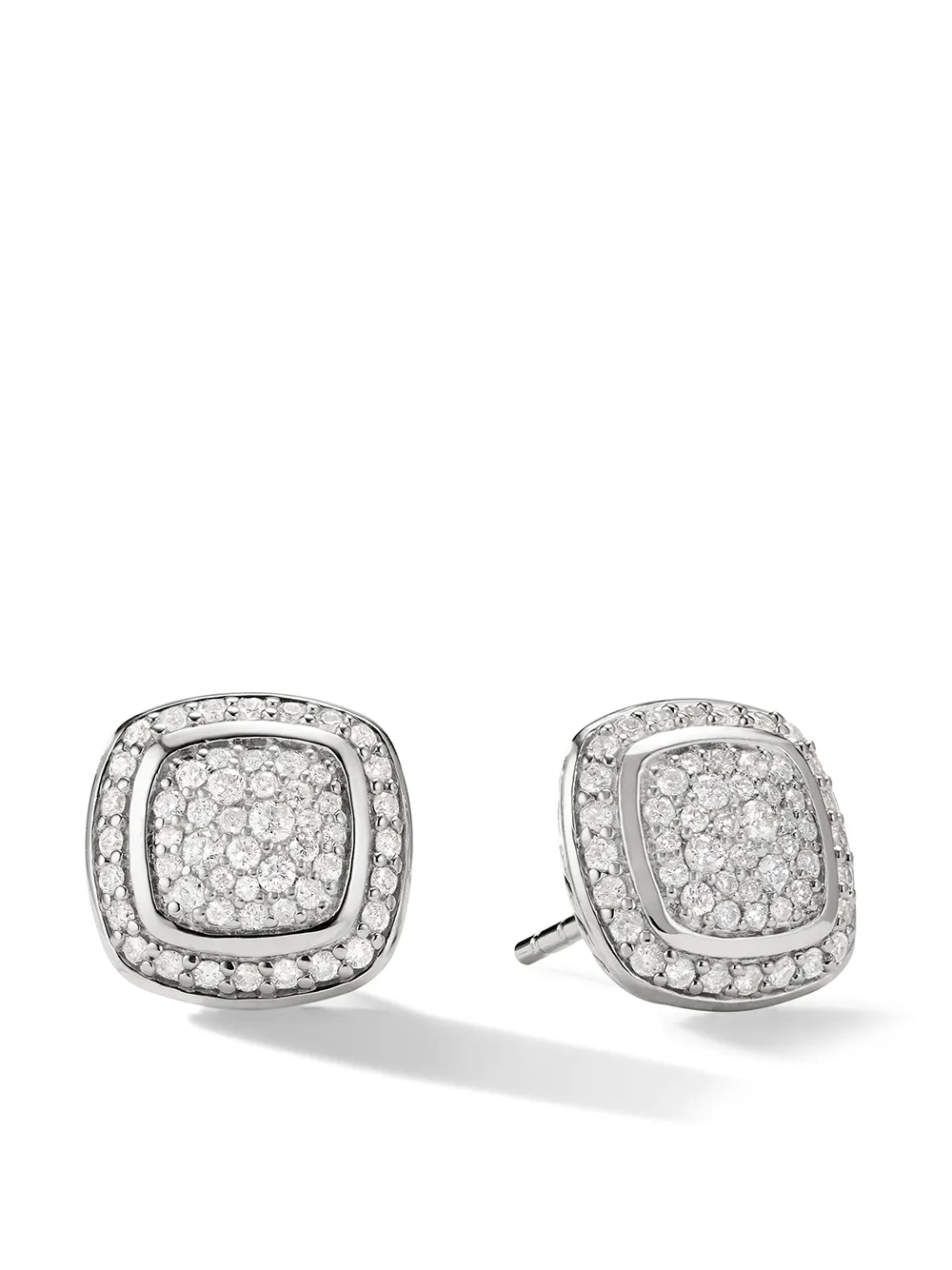 

Серебряные серьги Albion с бриллиантами (7 мм) David Yurman, серебяный