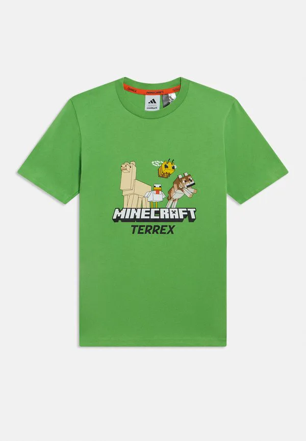 Футболка унисекс с принтом minecraft Adidas Terrex, Semi Lucid Lime — фото 3