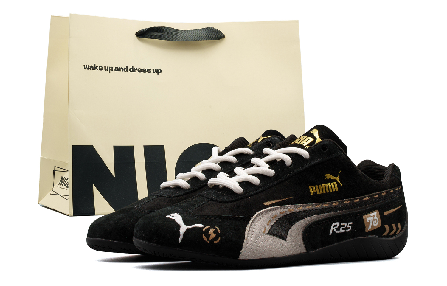 

Speedcat Abrasion Resistant низкие повседневные кроссовки Unisex PUMA, черный серый shopping bag